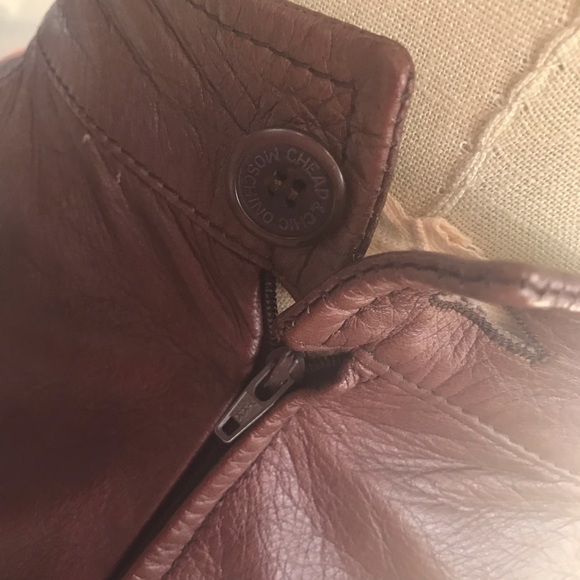 🦋 Gorgeous Moschino Brown Leather skirt - Picture 5 of 8